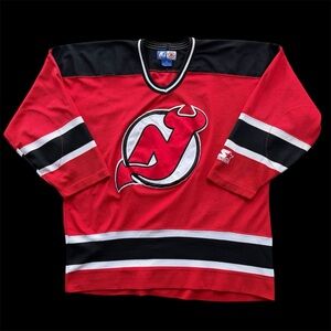 Vintage Starter New Jersey Devils NHL Hockey Jersey Size XL